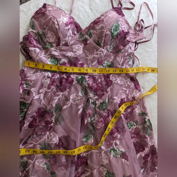 say yes to the prom dress Women's Pink Zippered Lined Lace Up Size 15 - Picture 11 of 15